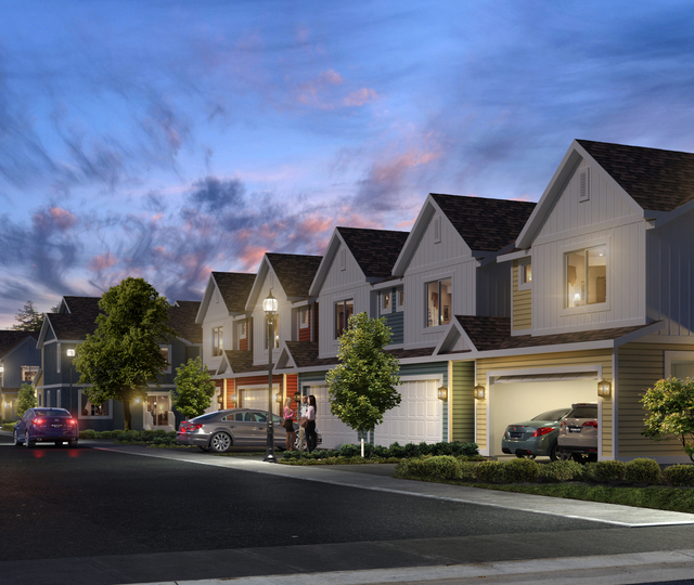 Una vía pública iluminada por tecnología LED